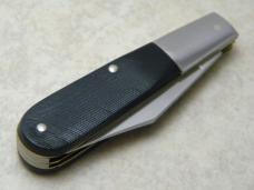 Camillus New York USA Saw Cut Black Delrin Barlow Knife NIB