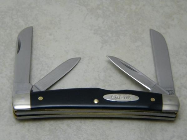 Camillus New York USA Slick Black Delrin Congress Knife Camillus New York USA Slick Black Delrin Congress Knife