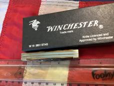 1991 Winchester GunStock Knife (Mdl# 2851 S) w/ Great Stag Handles -NOS in Orig box