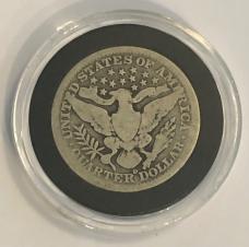 New In Display Case US Coin Collection Trapper And 1914 D Silver Barber Quarter