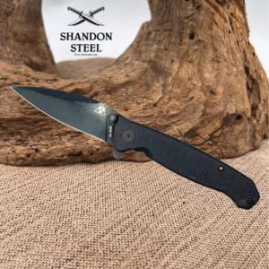KA-BAR 2490 TDI Flipper Folding Knife 35quot Spear Point AUS 8A Blade Black 102