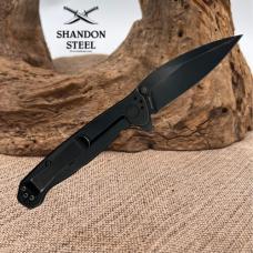 KA-BAR 2490 TDI Flipper Folding Knife 3.5" Spear Point AUS 8A Blade Black (102)