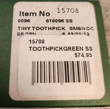 Case 2013 John Deere Bright Green Tiny Toothpick