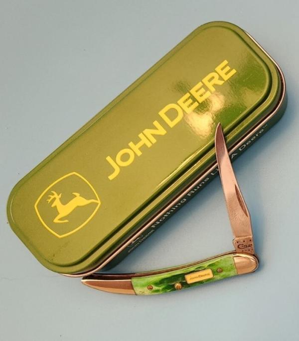 Case 2013 John Deere Bright Green Tiny Toothpick Case 2013 John Deere Bright Green Tiny Toothpick