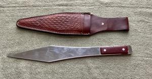 Older Case 1970s 305 Throwing Knife & Sheath Used
