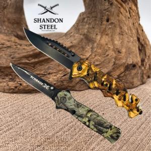 Schrade X-Timer XT11C amp Elite Edge AC3BC 2 Pocketknives Camo Handles 118