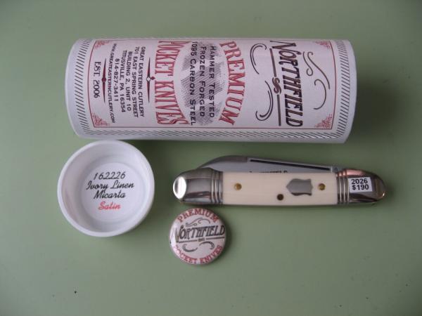 GEC  NORTHFIELD 162226 LITTLE INDIAN GIRL CANOE IVORY LINEN MICARTA #2