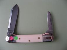 GEC  NORTHFIELD 162226 LITTLE INDIAN GIRL CANOE IVORY LINEN MICARTA #2