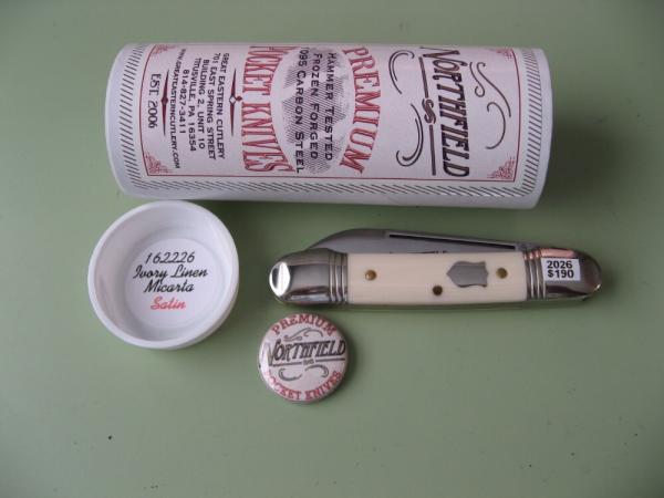 GEC  NORTHFIELD 162226 LITTLE INDIAN GIRL CANOE IVORY LINEN MICARTA #3
