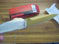 Kershaw Livewire U.S.A. Scarce Ltd. Edition 9000RAW/Gold OTF /Gold Blade Magnacut UNUSED W/Box