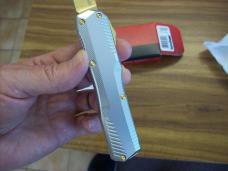 Kershaw Livewire U.S.A. Scarce Ltd. Edition 9000RAW/Gold OTF /Gold Blade Magnacut UNUSED W/Box