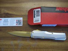 Kershaw Livewire U.S.A. Scarce Ltd. Edition 9000RAW/Gold OTF /Gold Blade Magnacut UNUSED W/Box