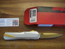Kershaw Livewire U.S.A. Scarce Ltd. Edition 9000RAW/Gold OTF /Gold Blade Magnacut UNUSED W/Box