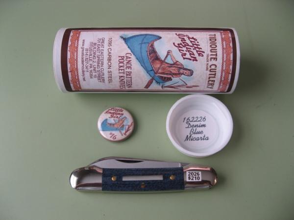 GEC TIDIOUTE 162226 LITTLE INDIAN GIRL CANOE DEMIN BLUE MICARTA #1