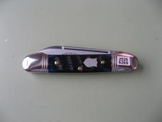 GEC  NORTHFIELD 162226 LITTLE INDIAN GIRL CANOE WAVE BLUE JIGGED BONE