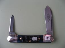 GEC  NORTHFIELD 162226 LITTLE INDIAN GIRL CANOE WAVE BLUE JIGGED BONE