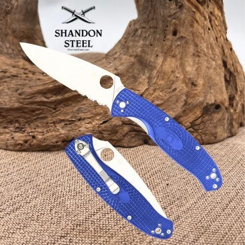 Spyderco Resilience Lightweight Linerlock Blue FRN S35VN Folding Knife 142PSBL Spyderco Resilience Lightweight Linerlock Blue FRN S35VN Folding Knife 142PSBL
