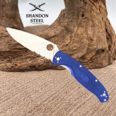 Spyderco Resilience Lightweight Linerlock Blue FRN S35VN Folding Knife 142PSBL