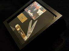 NEW Case XX USA President TRUMP #002/040 Trapper Peach Seed Bone with Gold Dip 47 Shield Showcase 