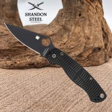 Spyderco ParaMilitary 2 Salt Plain Edge 3.45" Folding Pocket Knife C81GMCBKP2