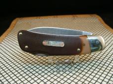 SCHRADE OLD TIMER 51OT "FAT BOY" VINTAGE USA MADE CARBON STEEL BLADE UNUSED LOCKBACK KNIFE & SHEATH 