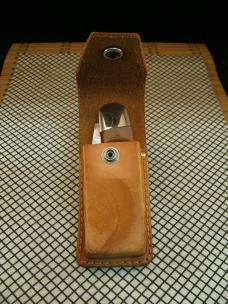 SCHRADE OLD TIMER 51OT "FAT BOY" VINTAGE USA MADE CARBON STEEL BLADE UNUSED LOCKBACK KNIFE & SHEATH 