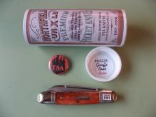 GEC  NORTHFIELD 162226 LITTLE INDIAN GIRL CANOE GIRAFFE BONE #2 