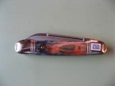 GEC  NORTHFIELD 162226 LITTLE INDIAN GIRL CANOE GIRAFFE BONE #2 