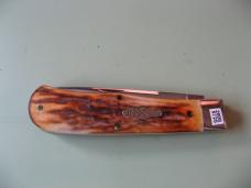 GREAT EASTERN NORTHFIELD 235108L TRAPPER LINER LOCK BURNT STAG #21 OF 19