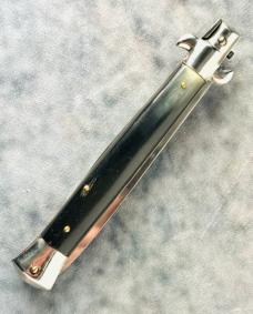 Vintage 11" INOX stamp Swivel Bolster - Horn Scales - Works Great