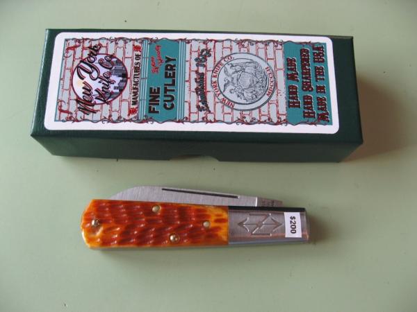 NEW YORK KNIFE COMPANY/COOPER CUTLERY BARLOW JIGGED BONE #1 NEW YORK KNIFE COMPANY/COOPER CUTLERY BARLOW JIGGED BONE #1