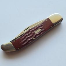 Vintage Case XX 6265-SAB Folding Hunter Knife Red Bone 2-Blade w/ Box