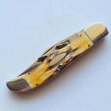 1987 Case XX 5165 SSP Stag Pennsylvania Bear Folding Hunter Knife 1 of 500 Box PA228