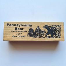 1987 Case XX 5165 SSP Stag Pennsylvania Bear Folding Hunter Knife 1 of 500 Box PA228