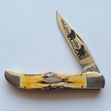 1987 Case XX 5165 SSP Stag Pennsylvania Bear Folding Hunter Knife 1 of 500 Box PA228