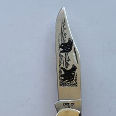 1987 Case XX 5165 SSP Stag Pennsylvania Bear Folding Hunter Knife 1 of 500 Box PA228
