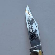 1987 Case XX 5165 SSP Stag Pennsylvania Bear Folding Hunter Knife 1 of 500 Box PA228