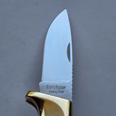 Vintage Kershaw 1050 Folding Field Knife Kai Japan Phenolic Brass Lockback MIB Box