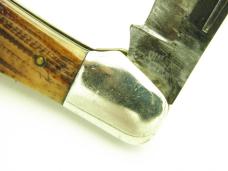 Vintage Queen City Cutlery Folding Hunter:  5 ¼”” closed, early 1930s, “Queen City” tang stamp,