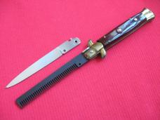 Vintage 9" ITALIAN Switchblade Comb STILETTO Knife w/Interchangeable Blade  