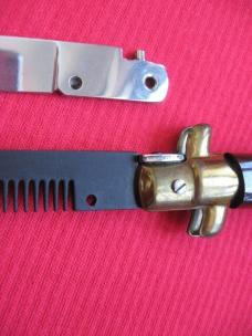 Vintage 9" ITALIAN Switchblade Comb STILETTO Knife w/Interchangeable Blade  