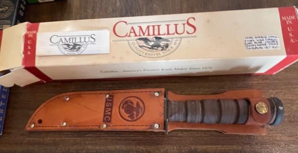 Camillus "Remember Pearl Harbor" U.S. Navy/Marine fighting knife like new in original box Camillus "Remember Pearl Harbor" U.S. Navy/Marine fighting knife like new in original box