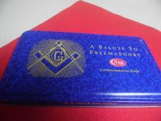 CASE XX BLUE BONE TRAPPER MASONIC IN SEARCH OF MORE LIGHT IN TIN - COA LIMITED MINT