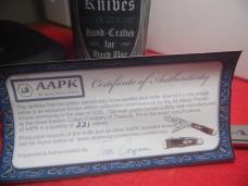 GREAT EASTERN CUTLERY AAPK CLUB KNIFE 2025 ONE OF ONLY 221 PRODUCED IN TUBE WITH COA