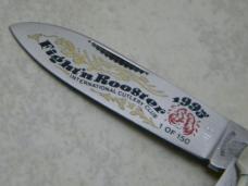 Fight'n Rooster Germany Stag Canoe Jack Knife 1993 International Cutlery Club 1 of 150