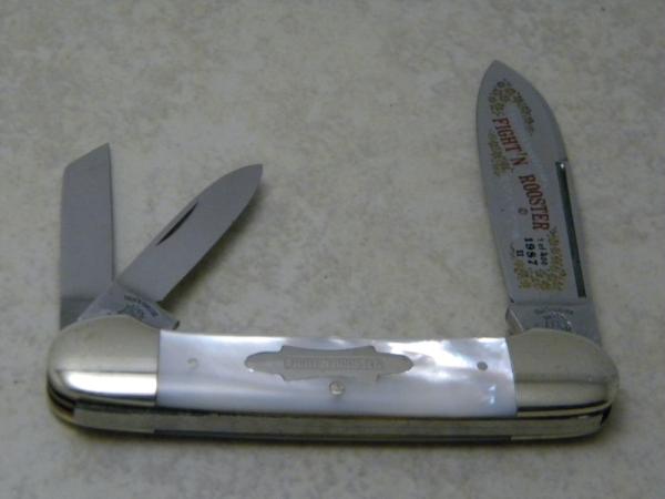 Fight'n Rooster Germany Pearl Canittler Knife 1987 International Cutlery Club II 1 of 400