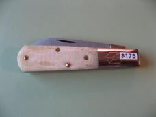  NEW YORK KNIFE COMPANY/COOPER CUTLERY BARLOW SAW CUT WHITE BONE#1
