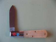  NEW YORK KNIFE COMPANY/COOPER CUTLERY BARLOW SAW CUT WHITE BONE#1