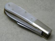 Fight'n Rooster Germany Pearl 3 Blade Barlow Knife 1992 International Cutlery Club II 1 of 200