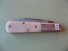  NEW YORK KNIFE COMPANY/COOPER CUTLERY BARLOW SAW CUT WHITE BONE#2